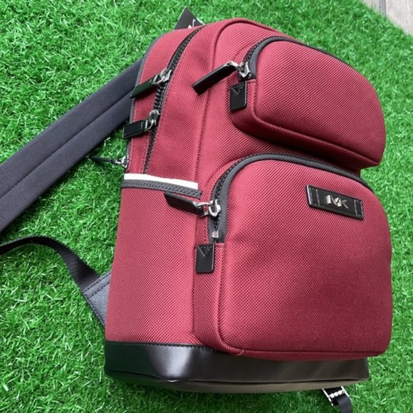 Michael Kors Kent Sport Utility Backpack Merlot - Picture 15 of 16